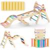 Pikler Triangle Set with Cushion, 9-in-1 Kids Climbing Toys for Toddlers 1-3 Inside, Montessori Toddler Climbing Toys Indoor, Large Wooden Pikler Triangle Climbing Set Baby Playground for Children view 1