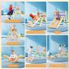 Pikler Triangle Set with Cushion, 9-in-1 Kids Climbing Toys for Toddlers 1-3 Inside, Montessori Toddler Climbing Toys Indoor, Large Wooden Pikler Triangle Climbing Set Baby Playground for Children view 3