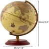 FADCAIYD Clear English Version Globe Metal Frame Design World Globe Rotating Earth Globe Educational/Geographic Globe Desktop Decoration Rotating view 2