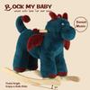 Rocking Horse Dragon, Baby Animal Rocker, Plush Rocking Horse with Sweet Music, Ride on Horse,Wooden Rocking Horse for Toddlers 18+ Months, (Blue Dragon), CPC Certified view 4