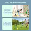 2-in-1 My First Toddler Swing Set for Backyard, Baby Indoor/Outdoor Swing with Foldable Stand, Belt & Soft Swing Seat with Safety Harness & Height Adjuster, Suitable for Children 6 Months and Older view 4
