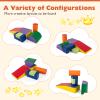 Costzon Toddler Climbing Toys, 6 Pieces Climb and Crawl Playset with PU Cover for Baby Crawling, Climbing & Playing, Indoor Foam Climbing Blocks for Toddlers view 3