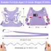 Accmor Toddler Harness Leash + Anti Lost Wrist Link, Cute Butterfly Kids Leash Wristband Assistant, Adorable Child Walking Harness Strap Adjustable Belt Protector for Baby Girls to Outdoor Travel view 2