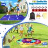 2-in-1 Outdoor Giant Tic Tac Toe Bean Bag Toss Games for Kids Adults, 4.5Ft Double-Sided Large Outside Lawn Yard Backyard Carnival Field Day Beach Picnic Camping Birthday Party Family Reunion Game view 2