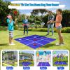 2-in-1 Outdoor Giant Tic Tac Toe Bean Bag Toss Games for Kids Adults, 4.5Ft Double-Sided Large Outside Lawn Yard Backyard Carnival Field Day Beach Picnic Camping Birthday Party Family Reunion Game view 4