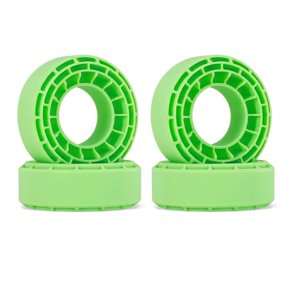 for 56-58mm*24mm 1.0" Tires 4pcs Silicone Rubber Inserts RC Car Repair Kit(Green)