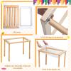 Uiifan Sensory Table Wood Sand Table Water Table Interactive Kids Activity Art Gift for Kids Toddlers Classroom Preschool Play Daycare Learn Water Sand (15.8 x 12 x 15.8 Inches)for 2-4 Years view 2