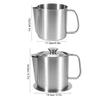 CHENGUSY Kitchen Oil Filter, Stainless Steel Cooking Handle Oil Soup Filter Separator Pot Bacon Grease Container for Houshold Kitchen view 3