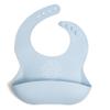 Be A Heart Adjustable Waterproof Bib, Silicone Feeding Bib, Catholic Meal Prayer (Powder Blue) view 1