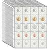 11 Sheets Coin Pocket Pages for 2" x 2" Cardboard Coin Flips, Standard 9-Hole for Coins Coin Binder Collection Supplies Pages(220 Pockets) view 1