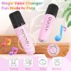 FLUESTON Mini Karaoke Machine for Kids Adults, Portable Bluetooth Speaker with 2 Wireless Microphones, Toys for Girls Ages 3, 4, 5, 6, 7, 8, 9,10,11+ Years Old, Birthday Easter Basket Stuffer for Kids view 3