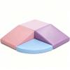 Climbing Foam Blocks for Toddlers: PU Leather Foam Blocks for Kids Active Play - Toddler Climbing Toys Indoor - Durable Playground Gym Preschool Toddler Toys for Boys and Girls (Purple/Pink) view 1