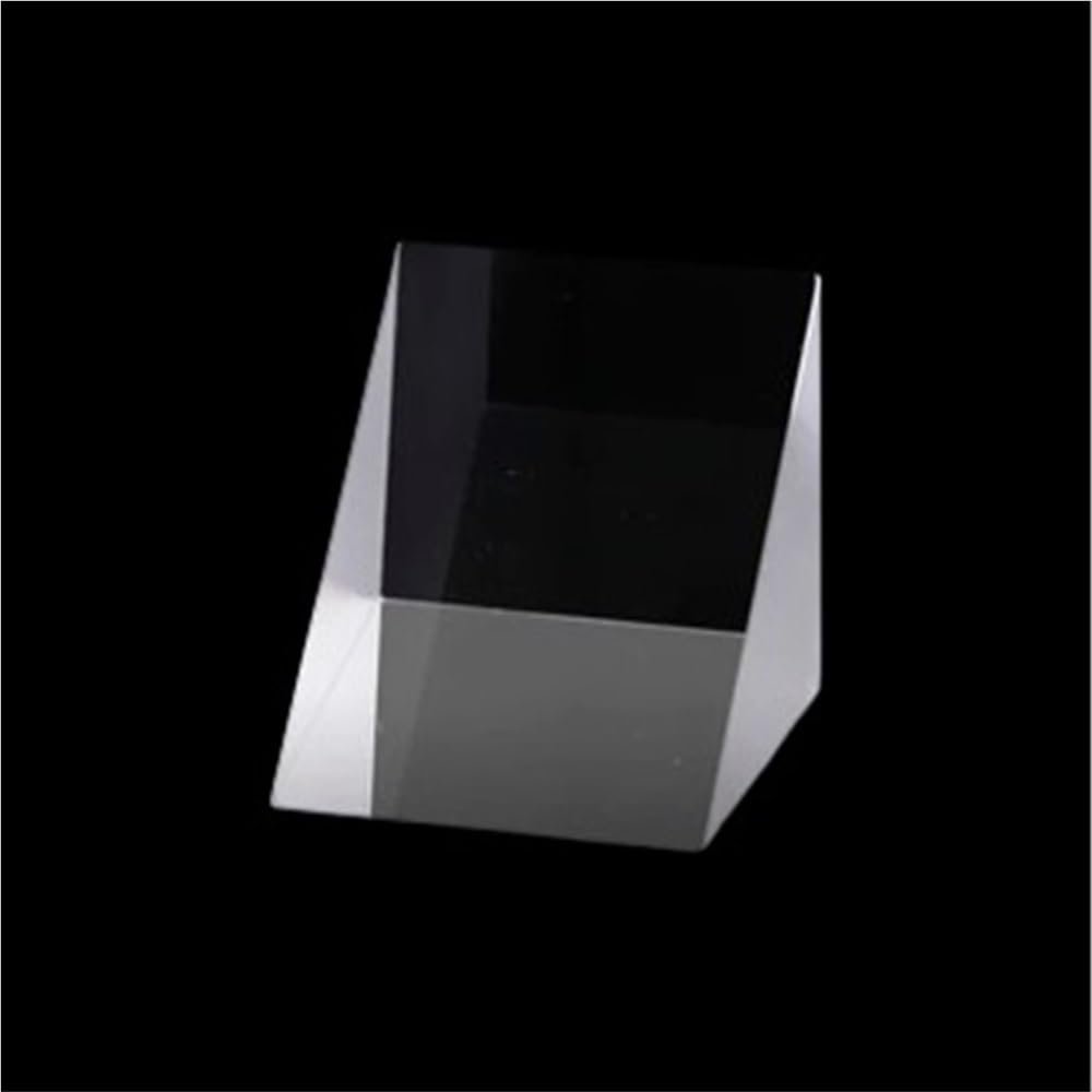 15 * 15 * 15mm Right-Angle Diamond Mirror, Triangle External Reflector Prism, K9 Glass Optical Laser for Teaching Light Spectrum