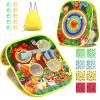 Bean Bag Toss Game for Kids/Double-Sided Foldable Cornhole Board/Backyard Beach Yard Outdoor Toys for Kid Ages 4-8/5-Second Setup/Party Supplies for Kids view 1