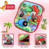 Bean Bag Toss Game for Kids/Double-Sided Foldable Cornhole Board/Backyard Beach Yard Outdoor Toys for Kid Ages 4-8/5-Second Setup/Party Supplies for Kids view 2