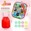 Bean Bag Toss Game for Kids/Double-Sided Foldable Cornhole Board/Backyard Beach Yard Outdoor Toys for Kid Ages 4-8/5-Second Setup/Party Supplies for Kids view 4