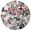 100Pcs Aesthetic Downtown Girls Stickers Cool Trendy Y2K Sticker for Water Bottles Funny Laptop Luggage Computer Scrapbooking Kids Teens Girls Boys Adults Toddlers Waterproof Sticker Vinyl Decals view 1