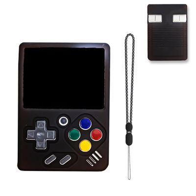 Case for Miyoo Mini V4 Handheld Game Console,NOUKAJU Silicone Protective Cover,Drop-Proof,Scratch-Proof,Shock-Proof,Dust-Proof,Protective Case for Miyoo Mini V4 Game Console(Black)