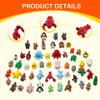 53 PCS Animals Figures, 3D Printed Animals Figurines, Articulated, Fidget Toys, Fun Party Favors for Kids, Goodie bag Stuffers, Unique Birthday, Valentines Day Gift, Classroom Rewards, Desk Pets Toy view 3