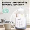 Grownsy Nutri Bottle Warmer with Innovative Auto-Lift Feature, Retain Fullest Nutrients Compact Baby Bottle Warmer, Fast & Even Heat, Always Right Temperature, Night Light for Nighttime Breastfeeding view 4