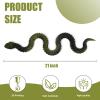 3D Printed Snake - 21 Inch Movable Articulated Snake, Perfect 3D Printed Animals for Educational Toys! Must-Have Toys for Kids and Collectors, Home Office Executive Desk Decor (Black Gold) view 4