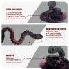 3D Printed Snake - 21 Inch Movable Articulated Snake, Perfect 3D Printed Animals for Educational Toys! Must-Have Toys for Kids and Collectors, Home Office Executive Desk Decor (Black) view 3