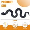 3D Printed Snake - 21 Inch Movable Articulated Snake, Perfect 3D Printed Animals for Educational Toys! Must-Have Toys for Kids and Collectors, Home Office Executive Desk Decor (Black) view 4