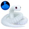 3D Printed Snake - 21 Inch Movable Articulated Snake, Perfect 3D Printed Animals for Educational Toys! Must-Have Toys for Kids and Collectors, Home Office Executive Desk Decor (Noctilucent Blue) view 2