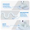 3D Printed Snake - 21 Inch Movable Articulated Snake, Perfect 3D Printed Animals for Educational Toys! Must-Have Toys for Kids and Collectors, Home Office Executive Desk Decor (Noctilucent Blue) view 3