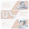 3D Printed Snake - 21 Inch Movable Articulated Snake, Perfect 3D Printed Animals for Educational Toys! Must-Have Toys for Kids and Collectors, Home Office Executive Desk Decor (White) view 2