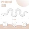 3D Printed Snake - 21 Inch Movable Articulated Snake, Perfect 3D Printed Animals for Educational Toys! Must-Have Toys for Kids and Collectors, Home Office Executive Desk Decor (White) view 4