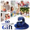 3D Printed Snake - 21 Inch Movable Articulated Snake, Perfect 3D Printed Animals for Educational Toys! Must-Have Toys for Kids and Collectors, Home Office Executive Desk Decor (Black Blue) view 4