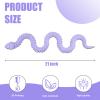 3D Printed Snake - 21 Inch Movable Articulated Snake, Perfect 3D Printed Animals for Educational Toys! Must-Have Toys for Kids and Collectors, Home Office Executive Desk Decor (Purple) view 4