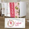 Personalized Baby Crib Bedding Set - Custom Name Pink Flamingo Baby Bedding Set - Soft Double Layer Dotted Blanket and Fitted Sheet, Nursery Bedding for Newborn, Boys Girls Perfect Shower Gift view 1