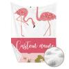 Personalized Baby Crib Bedding Set - Custom Name Pink Flamingo Baby Bedding Set - Soft Double Layer Dotted Blanket and Fitted Sheet, Nursery Bedding for Newborn, Boys Girls Perfect Shower Gift view 3