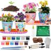 Jouetondream Paint & Plant Flower Gardening Kit with 4 Pots - Kids Gardening Set Ages 8-12, Spring Arts & Crafts Activities Kits, Educational Birthday/Easter Gifts for Boys & Girls Ages 5 6 7 9 10 11 view 1