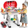 68 Pcs BBQ Grill Playset - with Smoke, Light, Sound & Play Food, Kids Toys Kitchen Play Set, Outdoor Play Grill Toy for Toddlers 3 4 5 6 7 8, Birthday Gifts for 3-8 Years Old Boy Girls view 1
