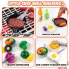 68 Pcs BBQ Grill Playset - with Smoke, Light, Sound & Play Food, Kids Toys Kitchen Play Set, Outdoor Play Grill Toy for Toddlers 3 4 5 6 7 8, Birthday Gifts for 3-8 Years Old Boy Girls view 3