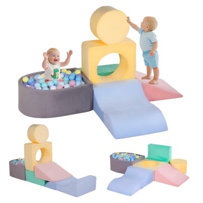 HHH HIKECUCAN Climbing Toys for Toddlers 1-3, Foam Climb Blocks for Baby6-Piece Baby Climbing Crawling Toys Soft Foam Blocks Activity Play Set (6-Piece)