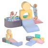 HHH HIKECUCAN Climbing Toys for Toddlers 1-3, Foam Climb Blocks for Baby6-Piece Baby Climbing Crawling Toys Soft Foam Blocks Activity Play Set (6-Piece) view 1