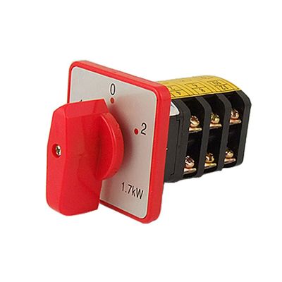 HGRVUTCFI Square Plate on/Off/on Screw Terminal Universal Cam Switch AC 380V Switch
