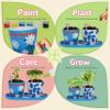 Jouetondream Paint & Plant Flower Gardening Kit with 4 Pots - Kids Gardening Set Ages 8-12, Spring Arts & Crafts Activities Kits, Educational Birthday/Easter Gifts for Boys & Girls Ages 5 6 7 9 10 11 view 4