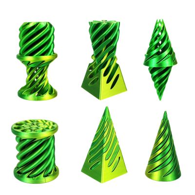 3D Printed Impossible Pyramid Passthrough Sculpture, Cone Fidget Toy, Impossible Cylinder Anxiety Relief Toy, Magic Impossible Passthrough for Desktop Decoration Toy