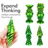 3D Printed Impossible Pyramid Passthrough Sculpture, Cone Fidget Toy, Impossible Cylinder Anxiety Relief Toy, Magic Impossible Passthrough for Desktop Decoration Toy view 4