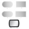 BAIMOQI Makeup Glass Stainless Cosmetic Glass Adhesive Easy Installation for Car Visors Seatback Car Interior view 4