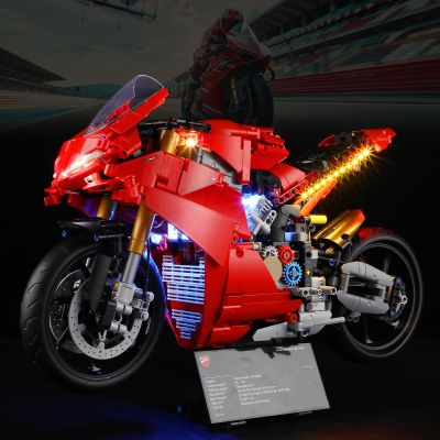 BOOZUU Light Kit for 42202 Model - Lighting Compatible with Motorcycle 42202 Building Set for Adults (Lights Only, No Model Set)