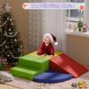 IdeaKey 4 Piece Foam Climbing Blocks for Toddlers, Baby Soft Foam Blocks for Climbing and Sliding, Indoor Modular Crawling & Sliding Play Set for Toddlers 1-3 Years Old view 2