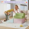 IdeaKey Baby Foam Climbing Blocks 4 Piece, Toddlers Climbing Gym for Crawling and Sliding, Indoor Playground Soft Large Foam Crawl Activity Play Set for Infant view 4