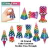 3D Printed Impossible Pyramid Passthrough Sculpture, Cone Fidget Toy, Impossible Cylinder Anxiety Relief Toy, Magic Impossible Passthrough for Desktop Decoration Toy view 3