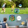 Bean Bag Toss Game Sets for Kids-3-in-1 Corn Hole Games for Kids,Kid Cornhole Game Set,Outside Backyard Outdoor Indoor Party Family Bean Bags Kid TossingSoccergoal view 2